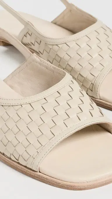 FRĒDA SALVADOR Carmen Sandals Vanilla Woven Calf | Thumbnail 6