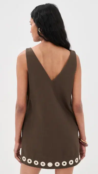 ALÉMAIS Tobe Denim Mini Dress Chocolate | Thumbnail 3 ALÉMAIS Tobe Denim Mini Dress Chocolate | Thumbnail 3