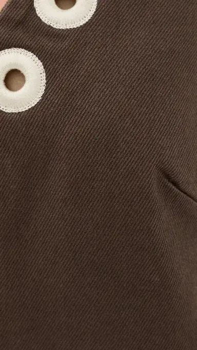 ALÉMAIS Tobe Denim Mini Dress Chocolate | Thumbnail 6 ALÉMAIS Tobe Denim Mini Dress Chocolate | Thumbnail 6