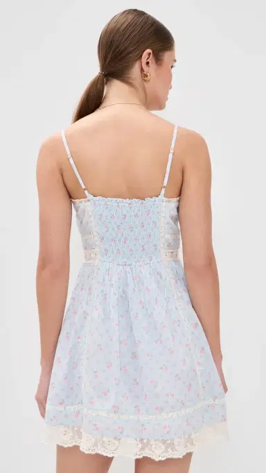 LoveShackFancy Zirelle Dress Chapparal Blue 2 | Thumbnail 3