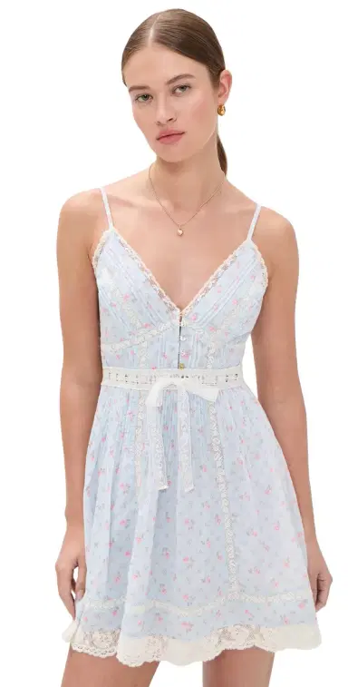 LoveShackFancy Zirelle Dress Chapparal Blue 2 | Thumbnail 1