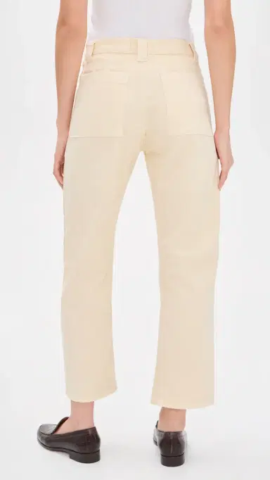 Madewell The Darted Barrel Leg Utility Pants Vanilla | Thumbnail 3 Madewell The Darted Barrel Leg Utility Pants Vanilla | Thumbnail 3