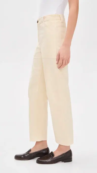 Madewell The Darted Barrel Leg Utility Pants Vanilla | Thumbnail 4 Madewell The Darted Barrel Leg Utility Pants Vanilla | Thumbnail 4