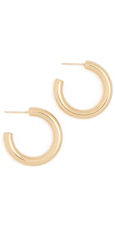 Jennifer Fisher Lilly Huggies Yellow Gold One Size | Thumbnail 1