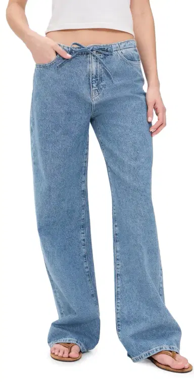 WARP + WEFT The Big Easy Pull On Wide Leg Jeans Cleo | Thumbnail 1