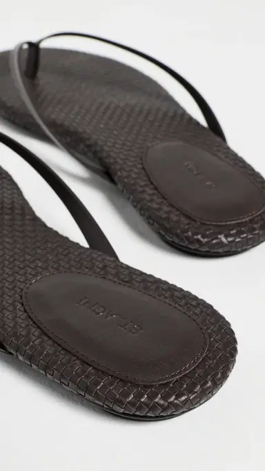 St. Agni Woven Flip Flops Coffee | Thumbnail 5