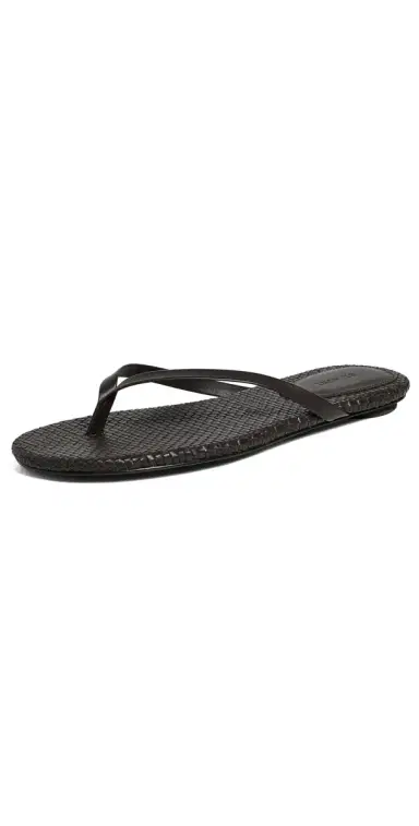 St. Agni Woven Flip Flops Coffee | Thumbnail 1