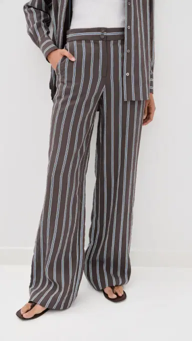 Veronica Beard Carraway Pants Dark Mocha | Thumbnail 2