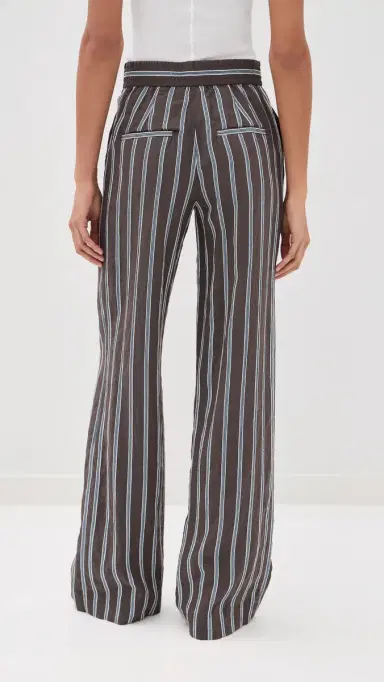 Veronica Beard Carraway Pants Dark Mocha | Thumbnail 3