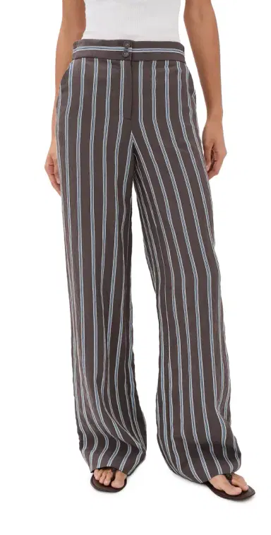 Veronica Beard Carraway Pants Dark Mocha | Thumbnail 1