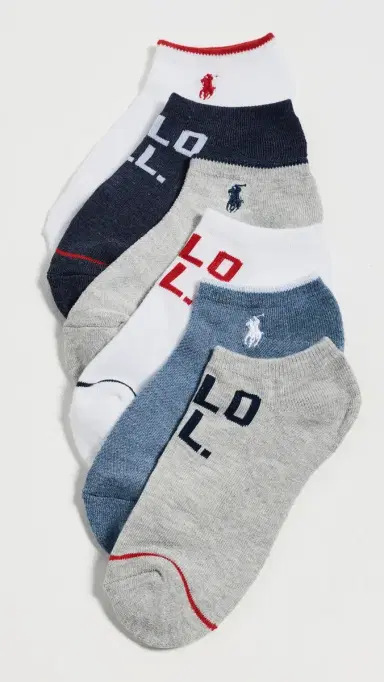 Polo Ralph Lauren Low Cut Socks 6 Pack | Thumbnail 2