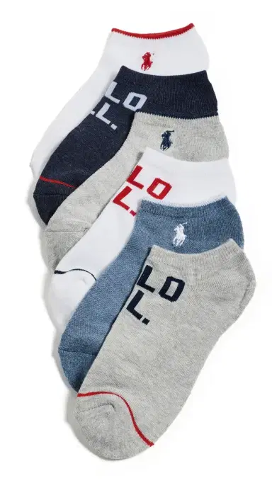 Polo Ralph Lauren Low Cut Socks 6 Pack | Thumbnail 4