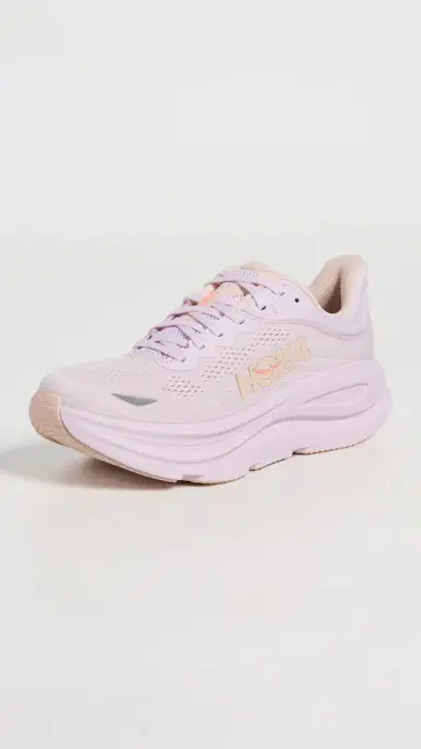 Hoka Bondi 9 Sneakers Lilac Cream/Tangerine Glow 9 | Thumbnail 2