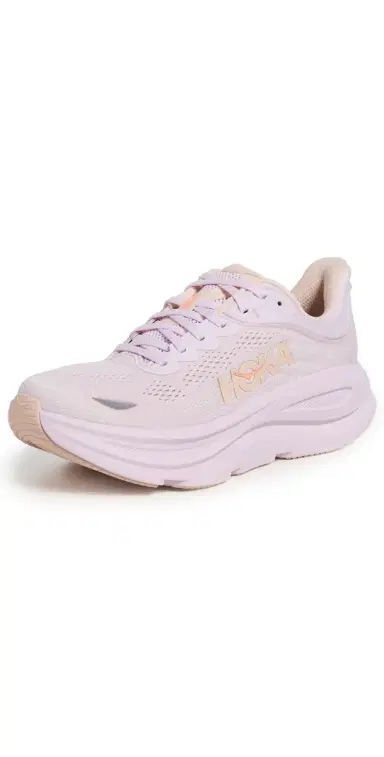Hoka Bondi 9 Sneakers Lilac Cream/Tangerine Glow 9 | Thumbnail 1