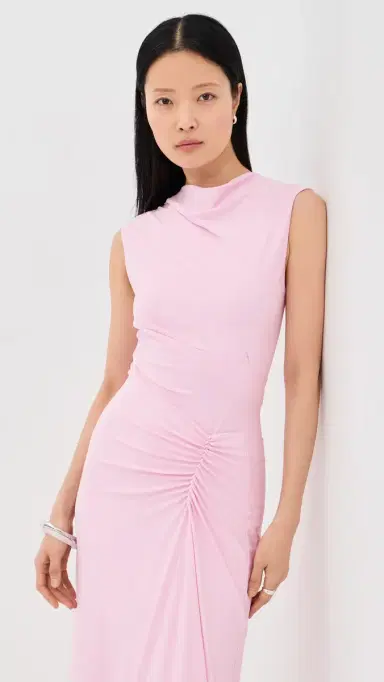 SIMKHAI Acacia Draped Jersey Maxi Dress Tulip | Thumbnail 5 SIMKHAI Acacia Draped Jersey Maxi Dress Tulip | Thumbnail 5