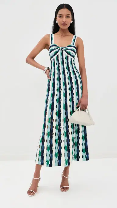 SIMKHAI Christina Knit Midi Dress Kelly Green ulti | Thumbnail 5