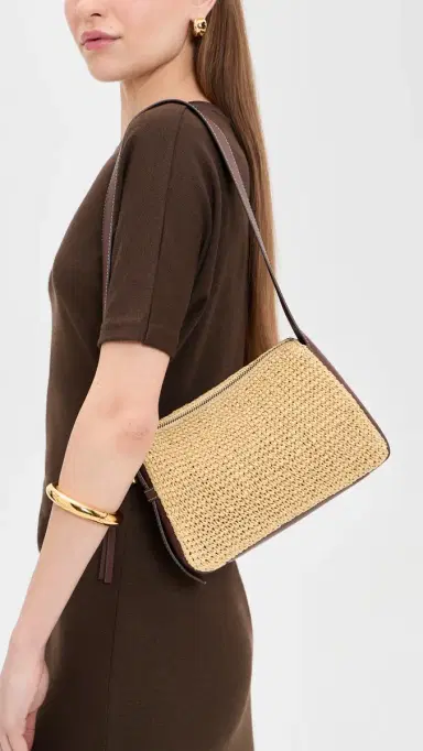 Tory Burch Romy Woven Small Shoulder Bag Natural | Thumbnail 3 Tory Burch Romy Woven Small Shoulder Bag Natural | Thumbnail 3