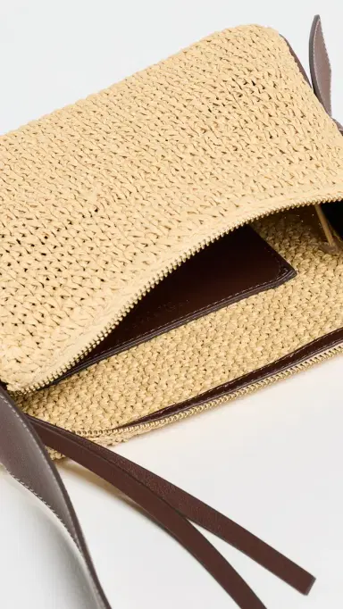 Tory Burch Romy Woven Small Shoulder Bag Natural | Thumbnail 6 Tory Burch Romy Woven Small Shoulder Bag Natural | Thumbnail 6