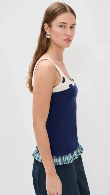 Damson Madder Idelle Jersey Top Multi | Thumbnail 4 Damson Madder Idelle Jersey Top Multi | Thumbnail 4