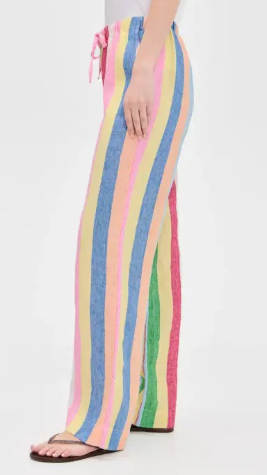 Faherty Laidback Linen Pants Sunbeam Stripe | Thumbnail 4 Faherty Laidback Linen Pants Sunbeam Stripe | Thumbnail 4