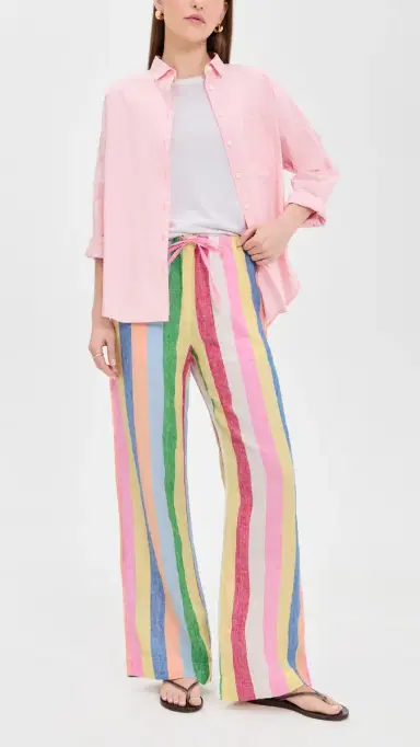 Faherty Laidback Linen Pants Sunbeam Stripe | Thumbnail 5 Faherty Laidback Linen Pants Sunbeam Stripe | Thumbnail 5