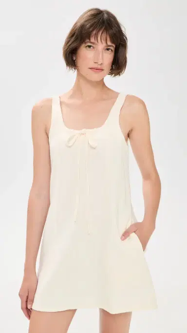 BLANKNYC Shift Mini Dress Chalk Mark (Cream) | Thumbnail 2