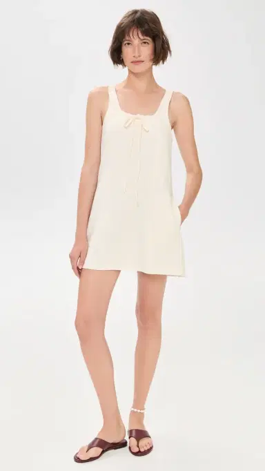 BLANKNYC Shift Mini Dress Chalk Mark (Cream) | Thumbnail 5