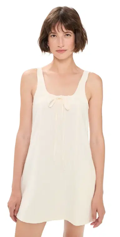 BLANKNYC Shift Mini Dress Chalk Mark (Cream) | Thumbnail 1