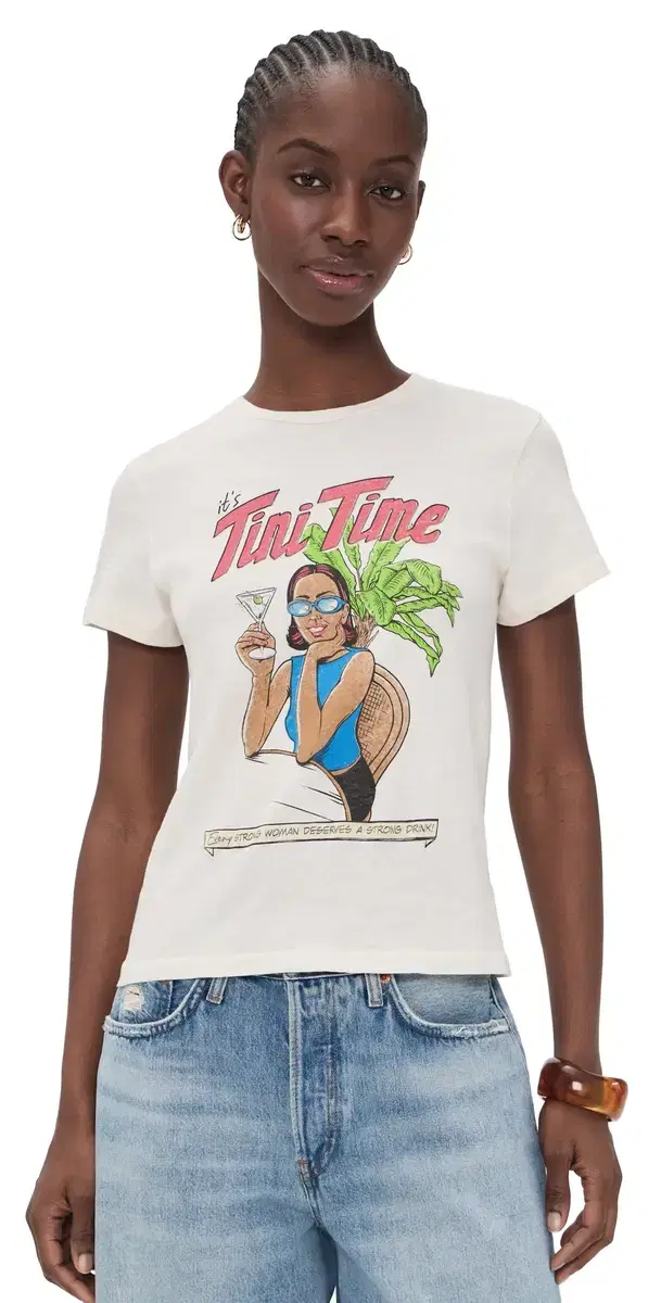 Tini Time Classic Tee Vintage White