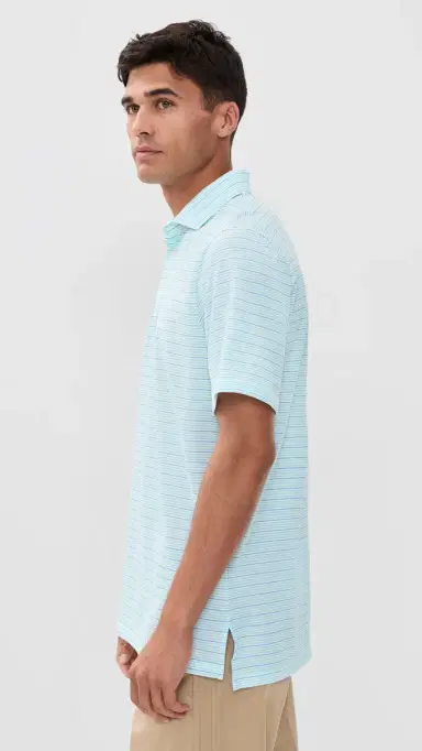 RLX Ralph Lauren Thin Multi Stripe Tour Pique Polo Light int Multi | Thumbnail 4 RLX Ralph Lauren Thin Multi Stripe Tour Pique Polo Light int Multi | Thumbnail 4