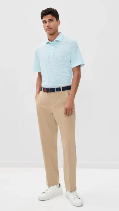 RLX Ralph Lauren Thin Multi Stripe Tour Pique Polo Light int Multi | Thumbnail 5 RLX Ralph Lauren Thin Multi Stripe Tour Pique Polo Light int Multi | Thumbnail 5