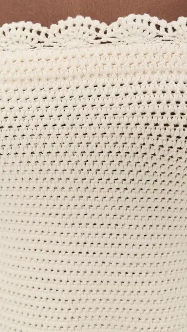 POSSE Dylan Crochet Strapless Top Pearl | Thumbnail 6 POSSE Dylan Crochet Strapless Top Pearl | Thumbnail 6