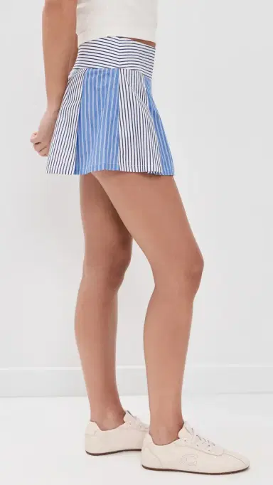 Rowing Blazers Mini Mixed tripe Pleated kirt Blue | Thumbnail 4 Rowing Blazers Mini Mixed tripe Pleated kirt Blue | Thumbnail 4