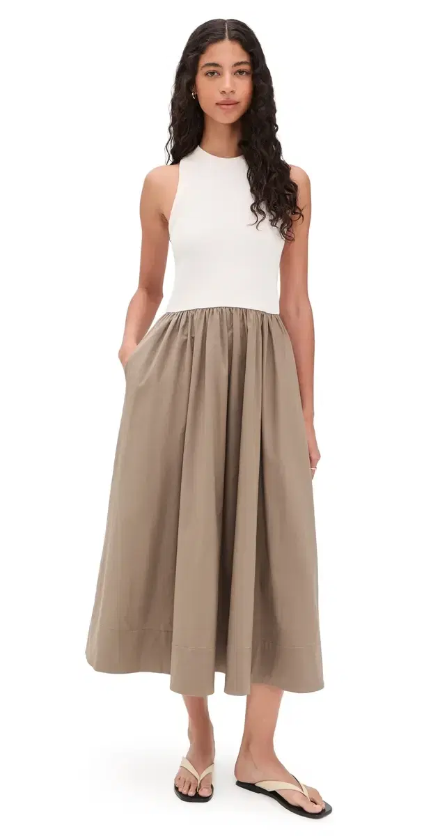 The RSVP Dress In Cream and Stone Cream & Stone