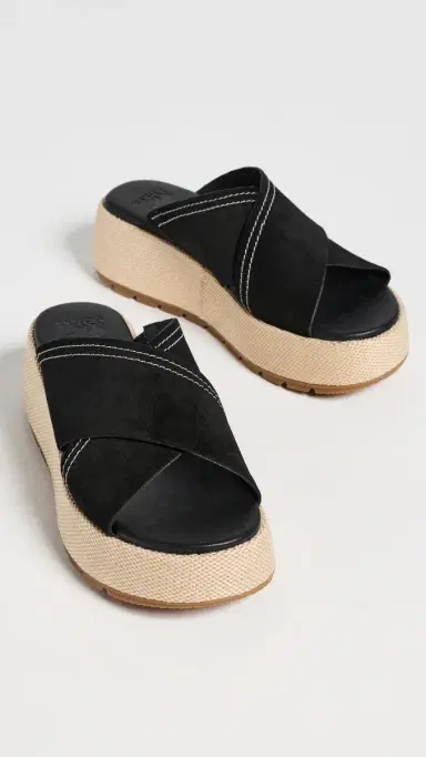 Sorel Sunpeak Platform Slide Sandals Black/Gum 2 8 | Thumbnail 5 Sorel Sunpeak Platform Slide Sandals Black/Gum 2 8 | Thumbnail 5