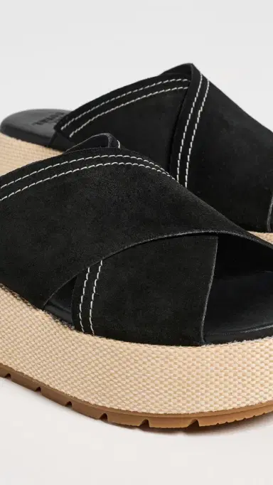 Sorel Sunpeak Platform Slide Sandals Black/Gum 2 8 | Thumbnail 6 Sorel Sunpeak Platform Slide Sandals Black/Gum 2 8 | Thumbnail 6