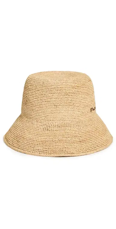 Polo Ralph Lauren Raffia Crochet Sun Hat Natural One Size | Thumbnail 1