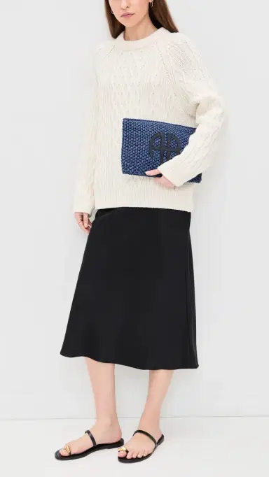 ANINE BING Rio Clutch Marine Blue One Size | Thumbnail 3 ANINE BING Rio Clutch Marine Blue One Size | Thumbnail 3
