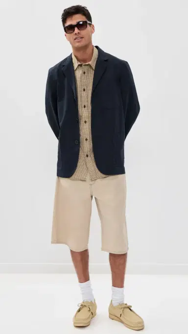 Filson Short Sleeve Chambray Shirt Coffee/Natural Plaid | Thumbnail 5
