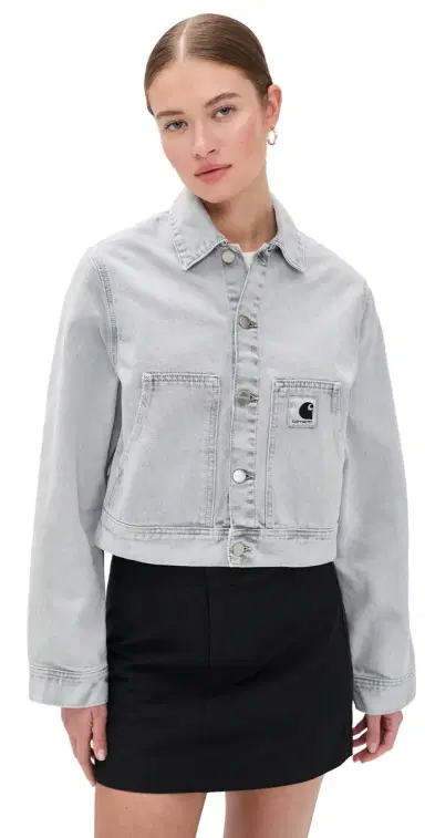 Carhartt WIP Arca Jacket Black Chalk Wash | Thumbnail 1 Carhartt WIP Arca Jacket Black Chalk Wash | Thumbnail 1