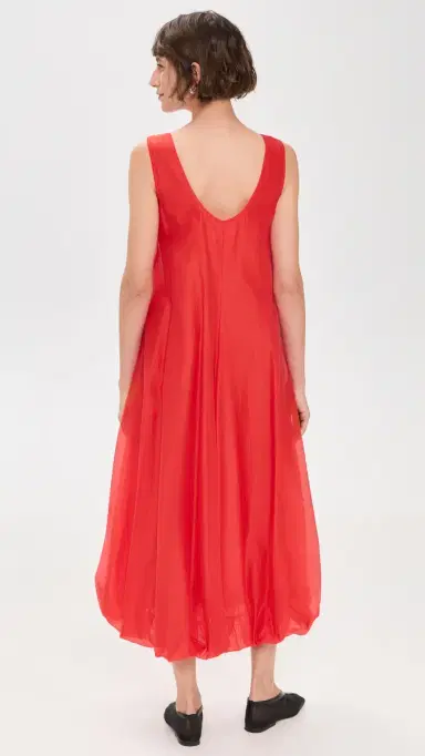 MEIMEIJ Long Balloon Dress Coral 38 | Thumbnail 3 MEIMEIJ Long Balloon Dress Coral 38 | Thumbnail 3