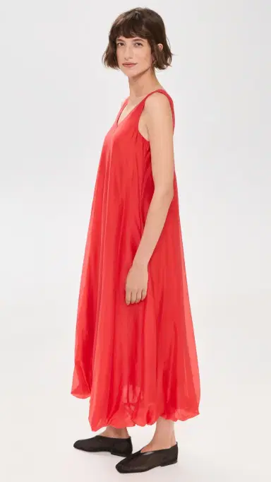 MEIMEIJ Long Balloon Dress Coral 38 | Thumbnail 4 MEIMEIJ Long Balloon Dress Coral 38 | Thumbnail 4