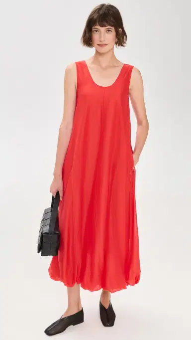 MEIMEIJ Long Balloon Dress Coral 38 | Thumbnail 5 MEIMEIJ Long Balloon Dress Coral 38 | Thumbnail 5
