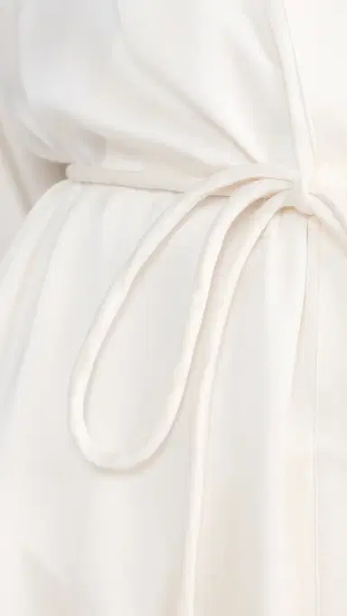 Lunya Washable Silk Long Robe Tranquil White | Thumbnail 6 Lunya Washable Silk Long Robe Tranquil White | Thumbnail 6