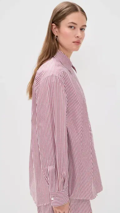 House of Dagmar Asymmetric Collared Shirt | Thumbnail 4 House of Dagmar Asymmetric Collared Shirt | Thumbnail 4