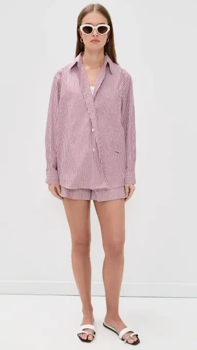 House of Dagmar Asymmetric Collared Shirt | Thumbnail 5 House of Dagmar Asymmetric Collared Shirt | Thumbnail 5
