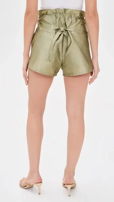 CHAN LUU Techno Taffeta Shorts Sage 3 | Thumbnail 3 CHAN LUU Techno Taffeta Shorts Sage 3 | Thumbnail 3