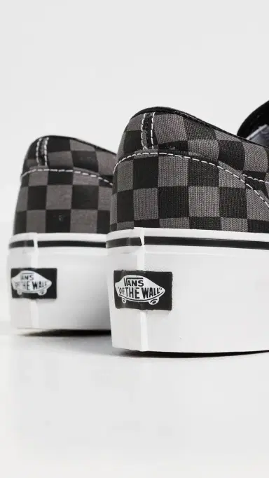 Vans Classic Slip On Stackform Sneakers Checkerboard Black/Pewter | Thumbnail 4 Vans Classic Slip On Stackform Sneakers Checkerboard Black/Pewter | Thumbnail 4