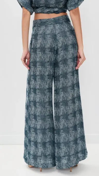 JBQ Oslo inen Pants Blue Beige | Thumbnail 3