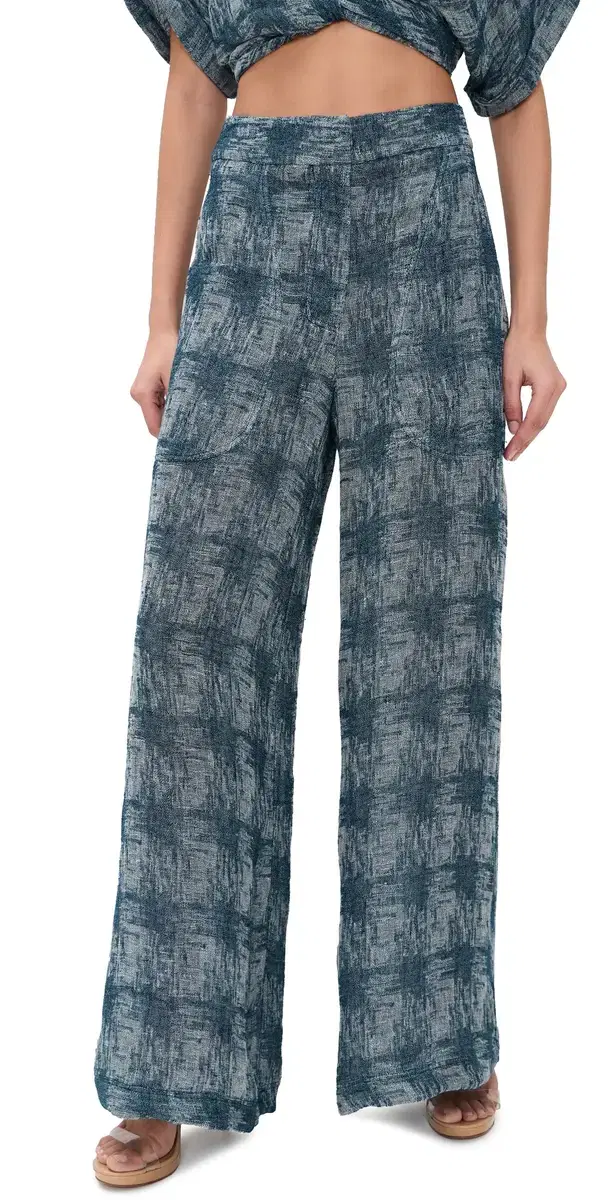Oslo Pants Blue Beige